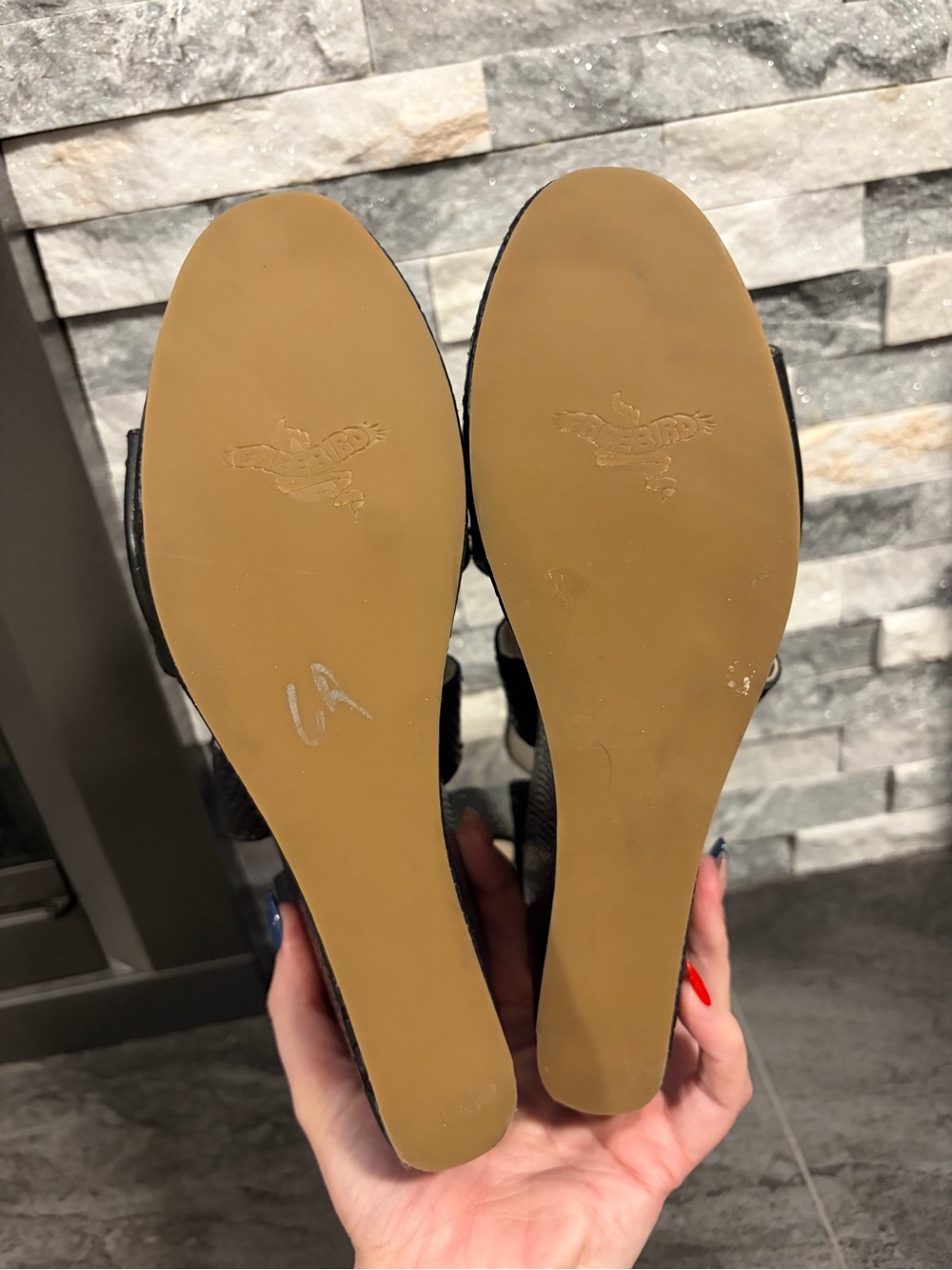 Freebird by Steven Black Terra Wedge Sandals - Picture 7 of 7